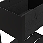 Upyard Huerto Modernbox alto (58 x 36 x 72 cm, Madera, Negro) | BAUHAUS