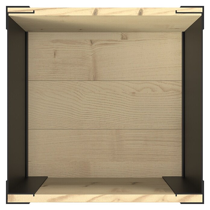 Upyard Huerto Modernbox alto (36 x 36 x 72 cm, Madera, Natural) | BAUHAUS
