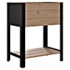 Upyard Hochbeet Modernbox hoch (58 x 36 x 72 cm, Holz, Braun/Schwarz) | BAUHAUS