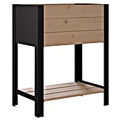 Upyard Hochbeet Modernbox hoch (58 x 36 x 72 cm, Holz, Braun/Schwarz) | BAUHAUS