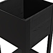Upyard Hochbeet Modernbox hoch (36 x 36 x 72 cm, Holz, Schwarz) | BAUHAUS