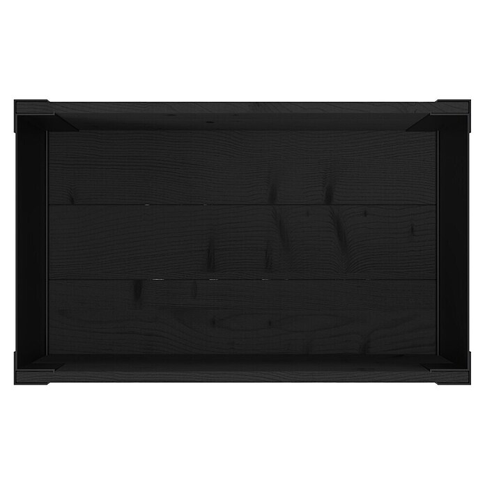 Upyard Huerto Modernbox alto (58 x 36 x 72 cm, Madera, Negro) | BAUHAUS