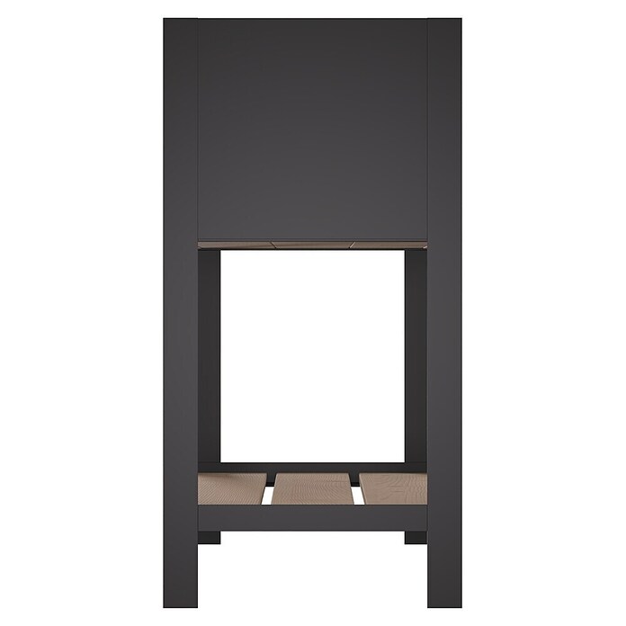 Upyard Hochbeet Modernbox hoch (58 x 36 x 72 cm, Holz, Braun/Schwarz) | BAUHAUS