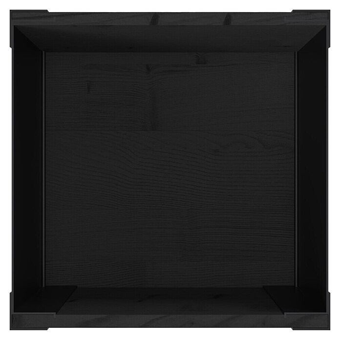 Upyard Hochbeet Modernbox hoch (36 x 36 x 72 cm, Holz, Schwarz) | BAUHAUS