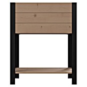 Upyard Hochbeet Modernbox hoch (58 x 36 x 72 cm, Holz, Braun/Schwarz) | BAUHAUS