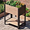 Upyard Hochbeet Modernbox hoch (58 x 36 x 72 cm, Holz, Braun/Schwarz) | BAUHAUS