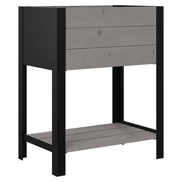 Upyard Hochbeet Modernbox hoch (58 x 36 x 72 cm, Holz, Grau) | BAUHAUS
