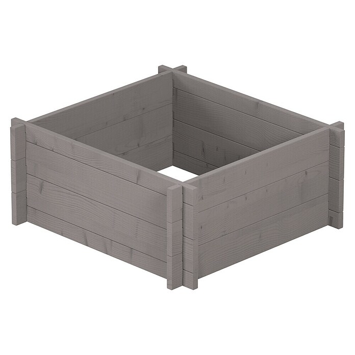 Upyard Hochbeet Multibox (L x B x H: 59 x 59 x 29,5 cm, Holz, Grau) | BAUHAUS
