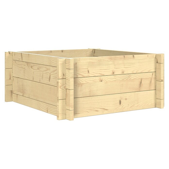 Upyard Hochbeet Multibox (L x B x H: 59 x 59 x 29,5 cm, Holz, Natur) | BAUHAUS