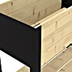 Upyard Hochbeet Modernbox hoch (78 x 36 x 72 cm, Holz, Natur/Schwarz) | BAUHAUS