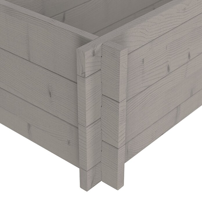 Upyard Hochbeet Multibox (L x B x H: 79 x 39,5 x 29,5 cm, Holz, Grau) | BAUHAUS