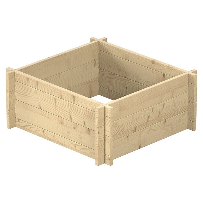 Upyard Hochbeet Multibox (L x B x H: 59 x 59 x 29,5 cm, Holz, Natur) | BAUHAUS