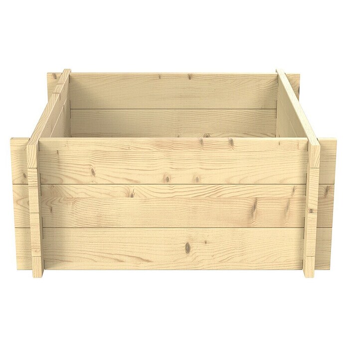 Upyard Hochbeet Multibox (L x B x H: 59 x 59 x 29,5 cm, Holz, Natur) | BAUHAUS