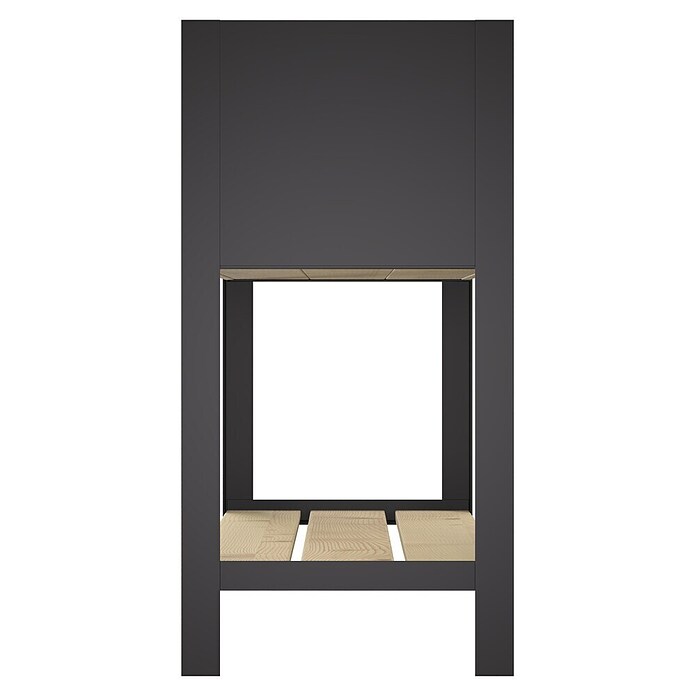 Upyard Hochbeet Modernbox hoch (78 x 36 x 72 cm, Holz, Natur/Schwarz) | BAUHAUS