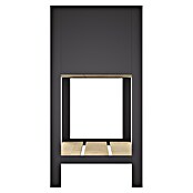 Upyard Hochbeet Modernbox hoch (78 x 36 x 72 cm, Holz, Natur/Schwarz) | BAUHAUS