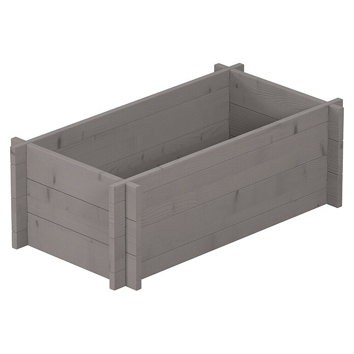 Upyard Hochbeet Multibox (L x B x H: 79 x 39,5 x 29,5 cm, Holz, Grau) | BAUHAUS