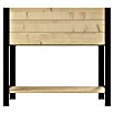 Upyard Hochbeet Modernbox hoch (78 x 36 x 72 cm, Holz, Natur/Schwarz) | BAUHAUS