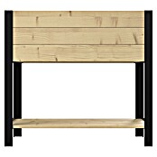 Upyard Hochbeet Modernbox hoch (78 x 36 x 72 cm, Holz, Natur/Schwarz) | BAUHAUS