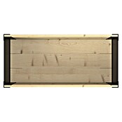 Upyard Hochbeet Modernbox hoch (78 x 36 x 72 cm, Holz, Natur/Schwarz) | BAUHAUS