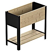 Upyard Hochbeet Modernbox hoch (78 x 36 x 72 cm, Holz, Natur/Schwarz) | BAUHAUS