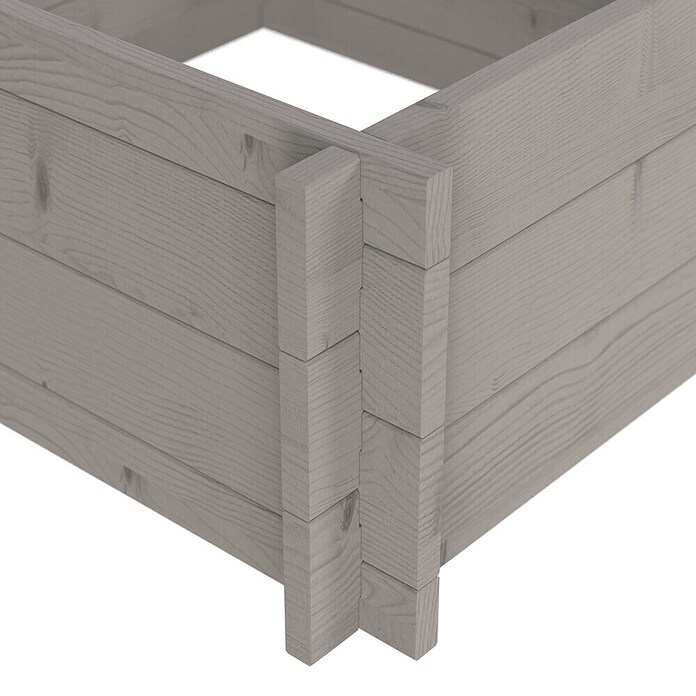 Upyard Hochbeet Multibox (L x B x H: 59 x 59 x 29,5 cm, Holz, Grau) | BAUHAUS