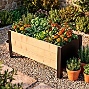 Upyard Macetero para plantas Modernbox Niedrig (78 x 36 x 32 cm, Madera, Natural) | BAUHAUS