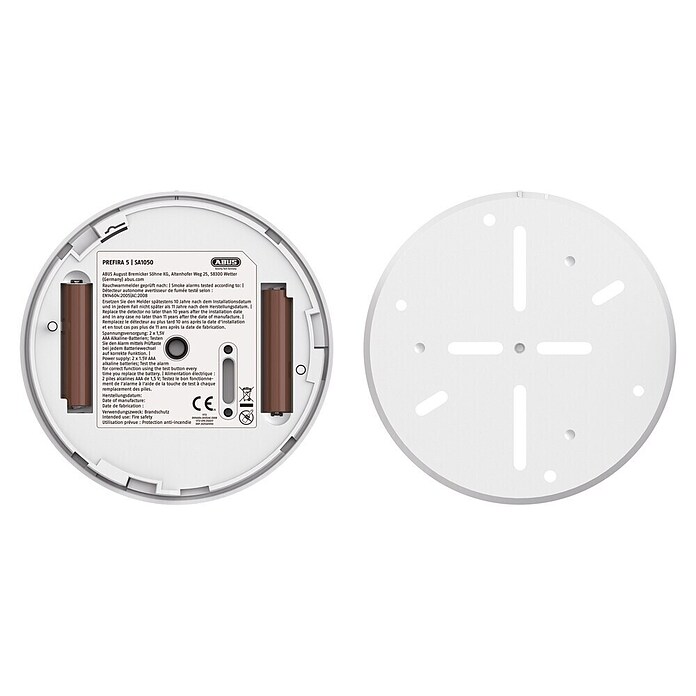 Abus Rauchwarnmelder PREFIRA 5 (Batterielaufzeit: 5 Jahre, Alarmsignal: 85 dB, 1 Stk.) | BAUHAUS