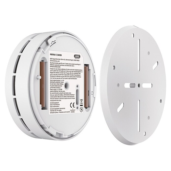 Abus Rauchwarnmelder PREFIRA 5 (Batterielaufzeit: 5 Jahre, Alarmsignal: 85 dB, 1 Stk.) | BAUHAUS