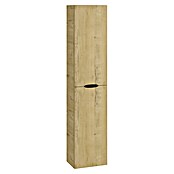 Armario alto de baño Turia (L x An x Al: 25 x 35 x 160 cm, Nogal y negro) | BAUHAUS