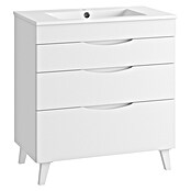 Mueble de lavabo Turia (L x An x Al: 45 x 80 x 85 cm, Blanco brillo) | BAUHAUS