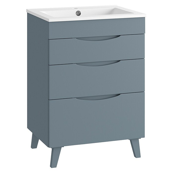 Mueble de lavabo Turia (L x An x Al: 45 x 60 x 85 cm, Azul) | BAUHAUS