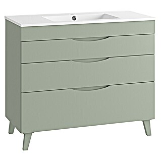 Mueble de lavabo Turia (L x An x Al: 45 x 100 x 85 cm, Verde atlántico)