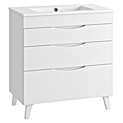 Mueble de lavabo Turia (L x An x Al: 45 x 80 x 85 cm, Blanco mate) | BAUHAUS