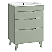 Mueble de lavabo Turia (L x An x Al: 45 x 60 x 85 cm, Verde atlántico) | BAUHAUS