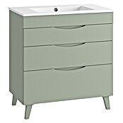 Mueble de lavabo Turia (L x An x Al: 45 x 80 x 85 cm, Verde atlántico) | BAUHAUS