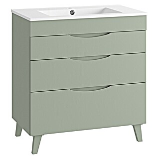 Mueble de lavabo Turia (L x An x Al: 45 x 80 x 85 cm, Verde atlántico)