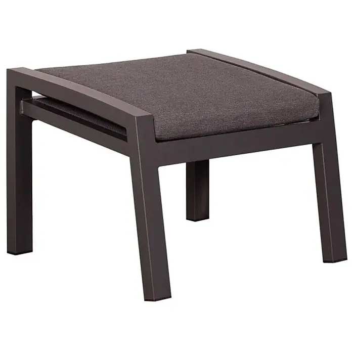 Bene Living Gartenhocker Sevilla - grau, B x T x H: 59 x 45 x 42 cm