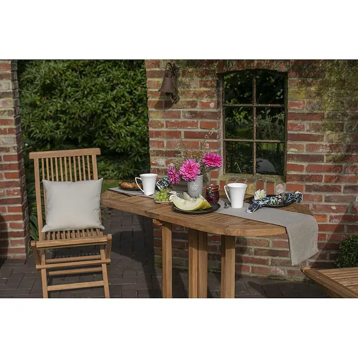 Bene Living Gartentisch Balcony - Teakholz, Rechteck, Natur