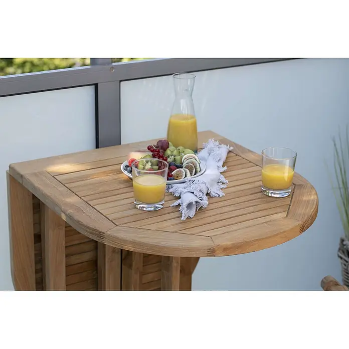 Bene Living Gartentisch Balcony - Teakholz, Rechteck, Natur