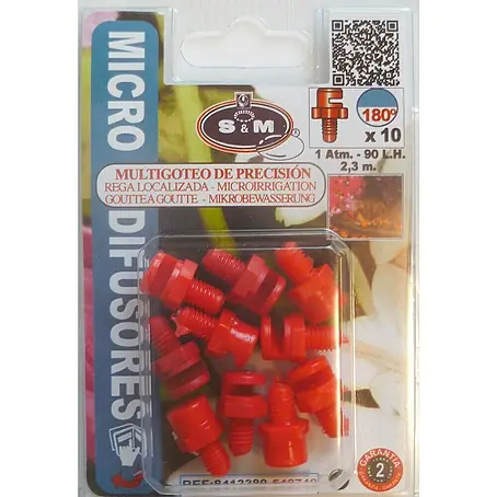 Tobera pulverizadora microdifusora 180º L/H 90