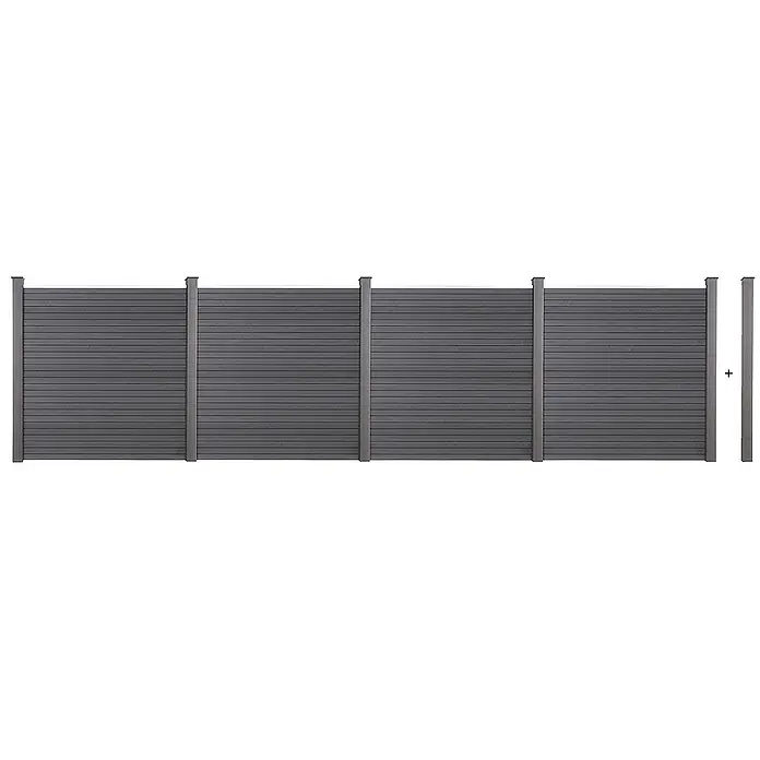 Home Deluxe Sichtschutzelement CALLADO - Verbundwerkstoff, Anthrazit