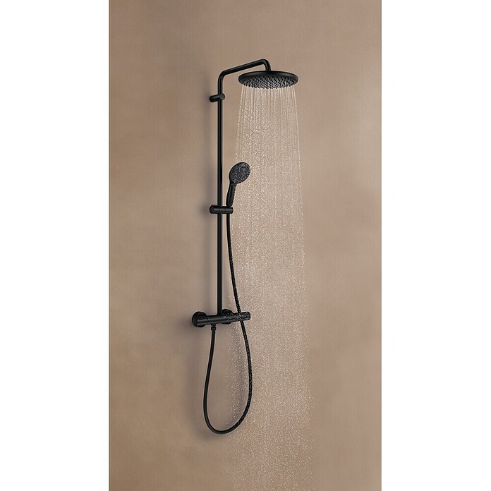 Grohe Vitalio Start Duschsystem 250 (Höhe: 101,6 cm, Anzahl Strahlarten: 2 Stk., Schwarz) | BAUHAUS