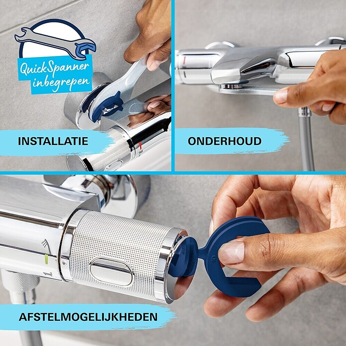 Grohe Vitalio Start Douchesysteem (Hoogte: 101,6 cm, Aantal straalsoorten: 2 st., Zilver) | BAUHAUS