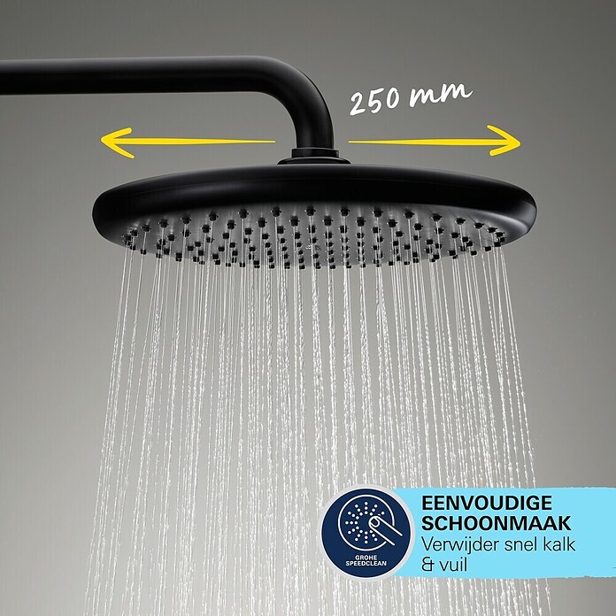 Grohe Doucheset Vitalio 250 Start (Zwart) | BAUHAUS