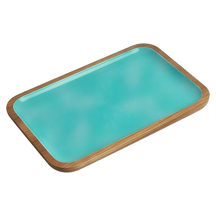 Marine Business Cocoa Set de vajilla (L x An: 30 x 20 cm, Madera, Azul Acqua, 2 ud.) | BAUHAUS