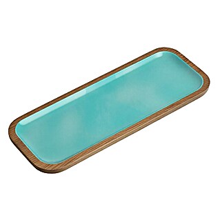 Marine Business Cocoa Set de vajilla (L x An: 38 x 15 cm, Madera, Azul Acqua, 2 ud.)