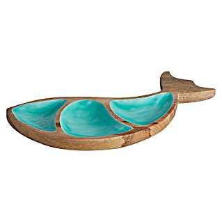 Marine Business Cocoa Set de vajilla Ballena (Madera, Azul Acqua)