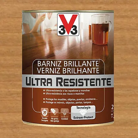 V33  Barniz para madera Brillante Ultra Resistente