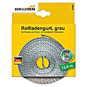 Schellenberg Rollladengurt Mini (Grau, Länge: 12 m, Gurtbreite: 14 mm)