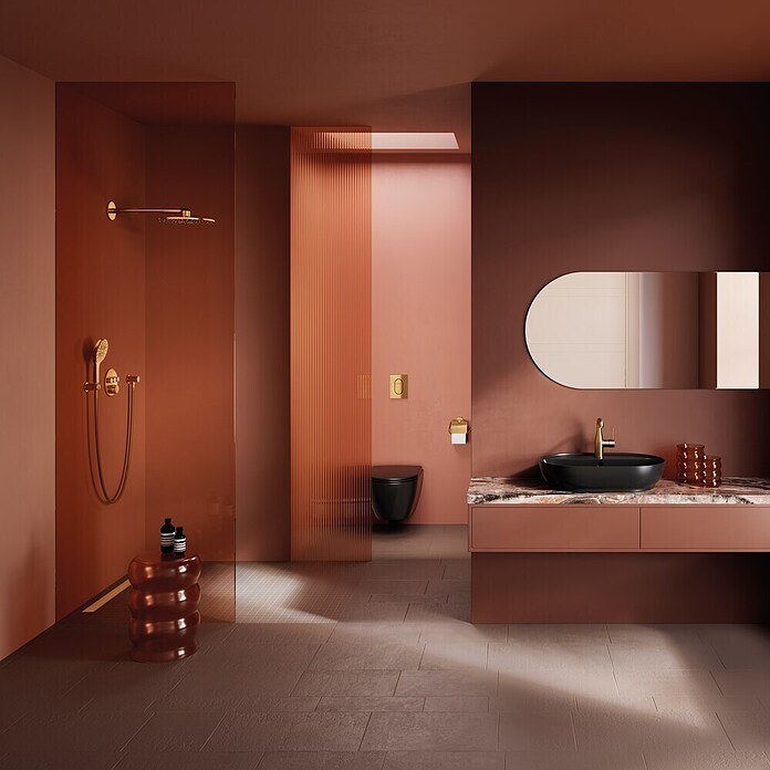 Grohe Grohtherm SmartControl Inbouwthermostaatkraan (Rond, Brushed Cool Sunrise) | BAUHAUS